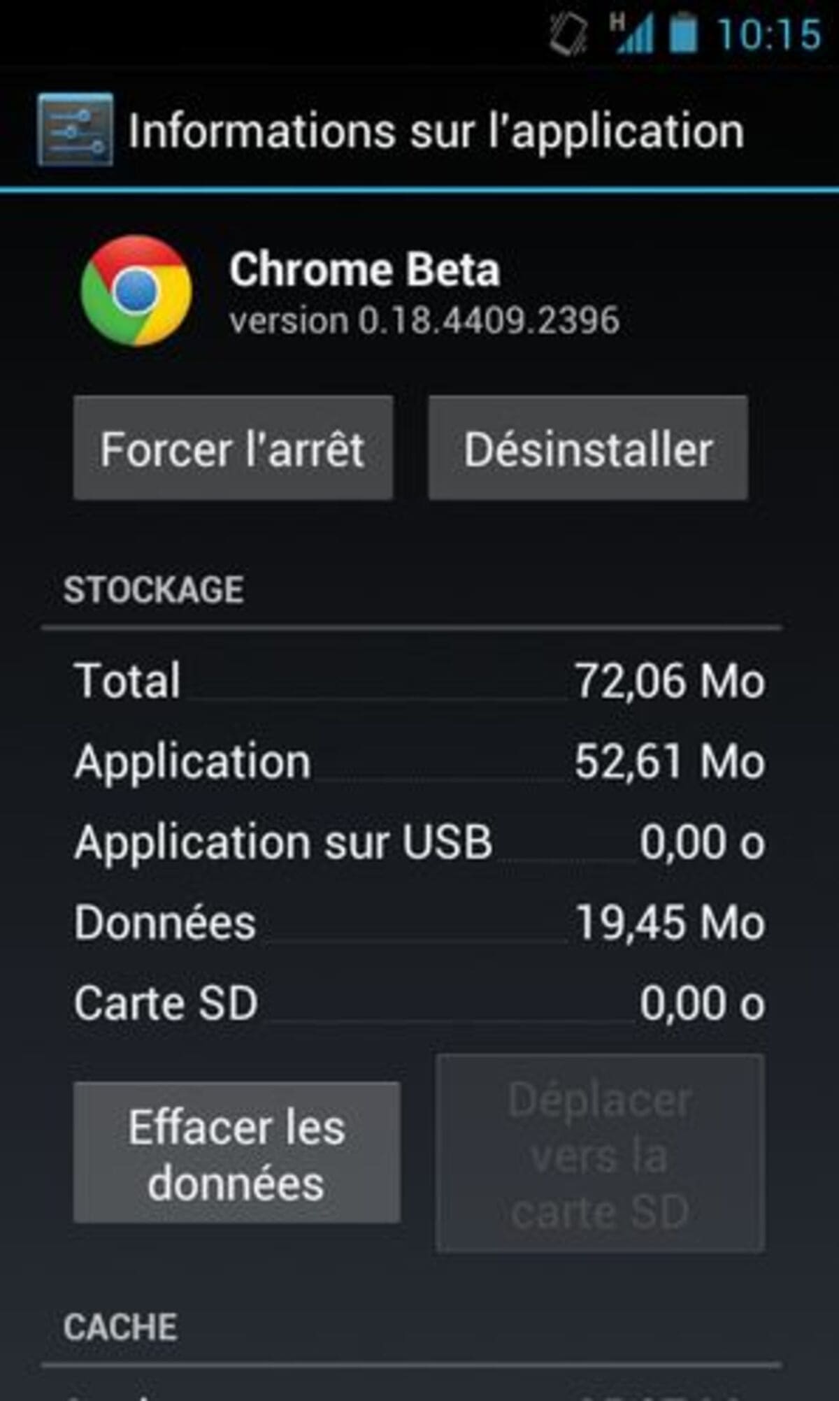 aplicação padrão do Android