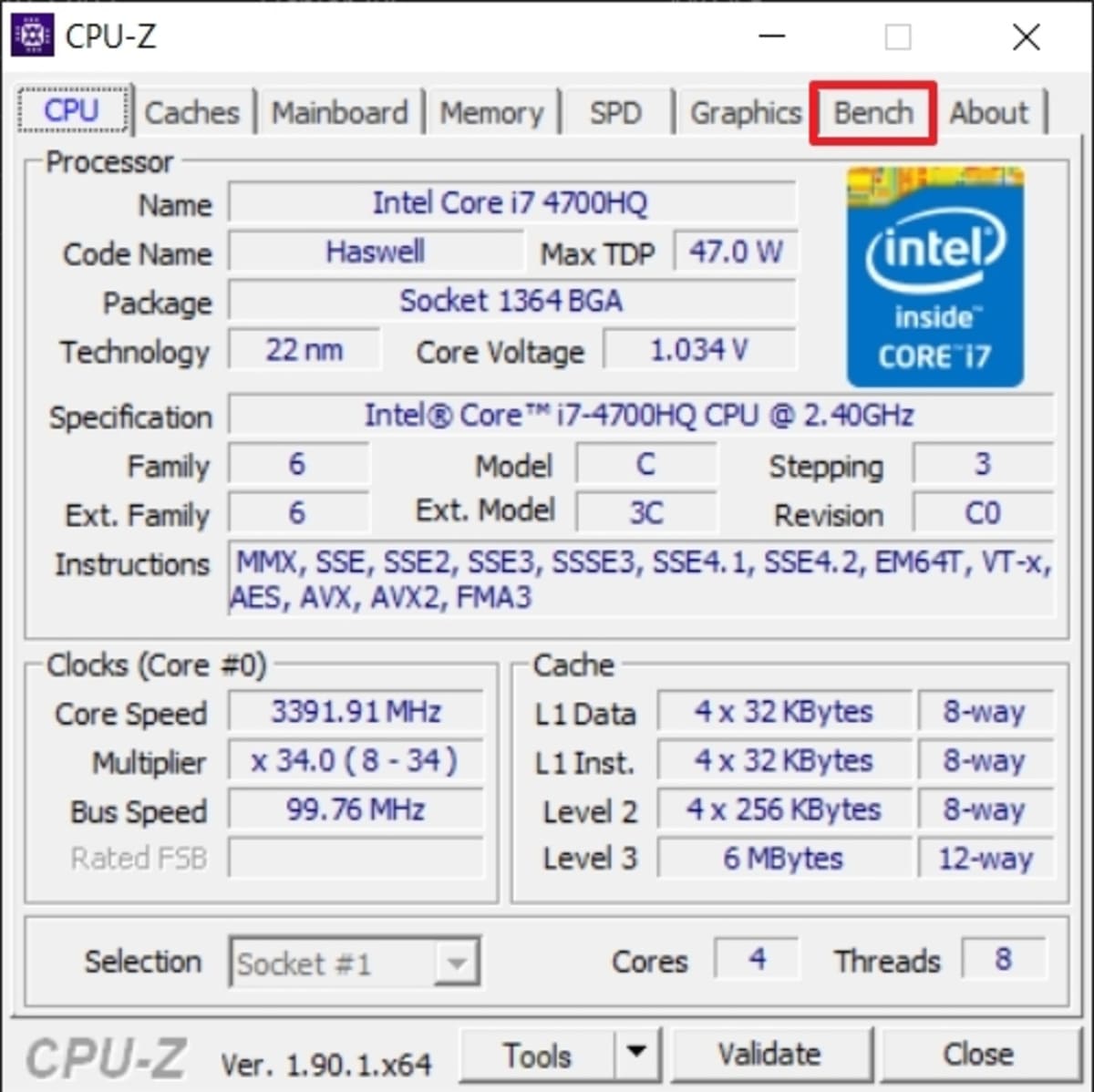 software CPU-Z