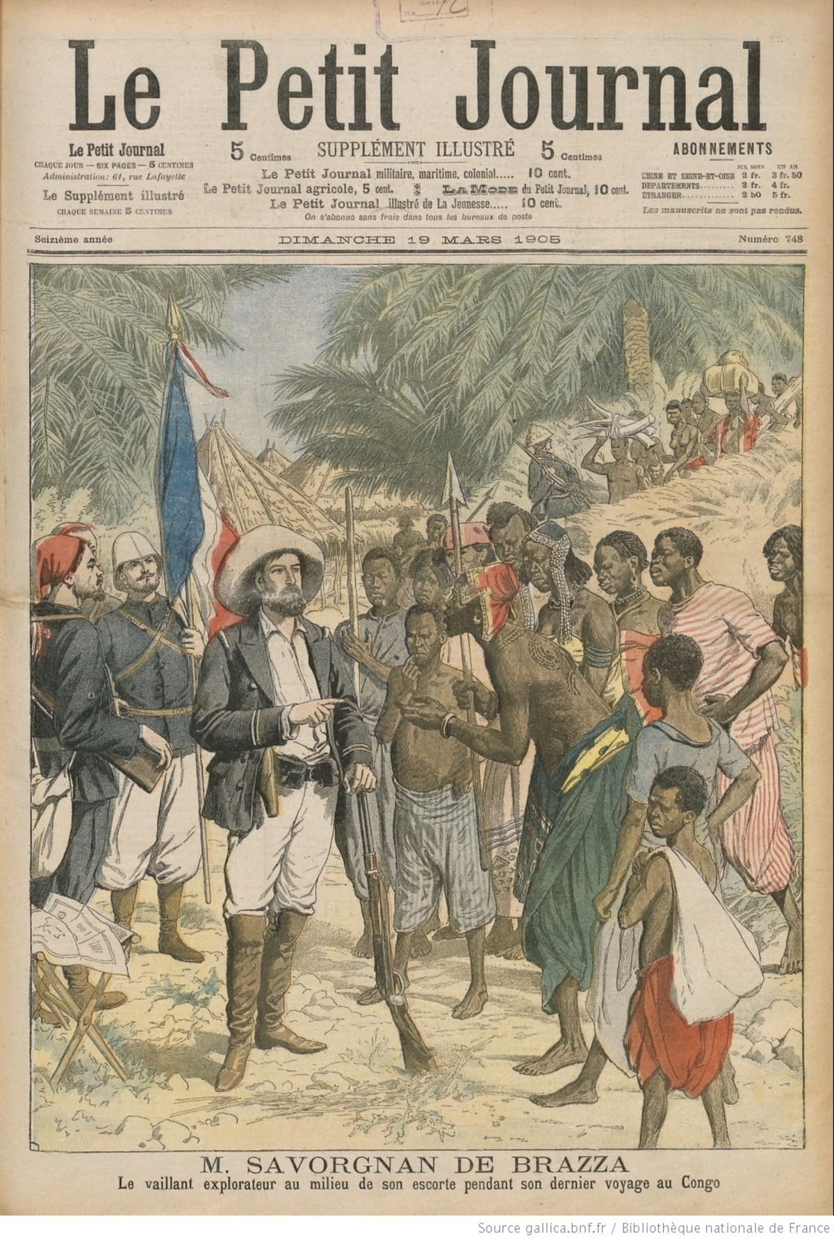 Pierre Savorgnan de Brazza - Suplemento Le Petit Journal