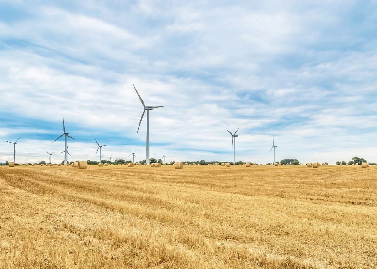 turbina eólica de energia renovável
