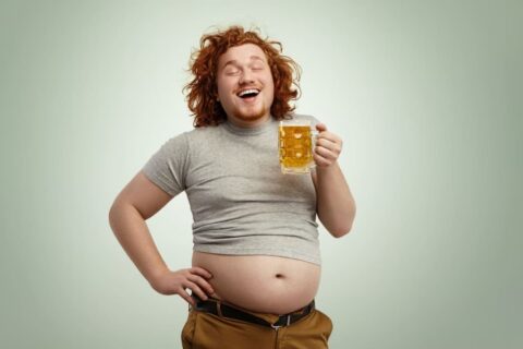 homens ganham peso na barriga