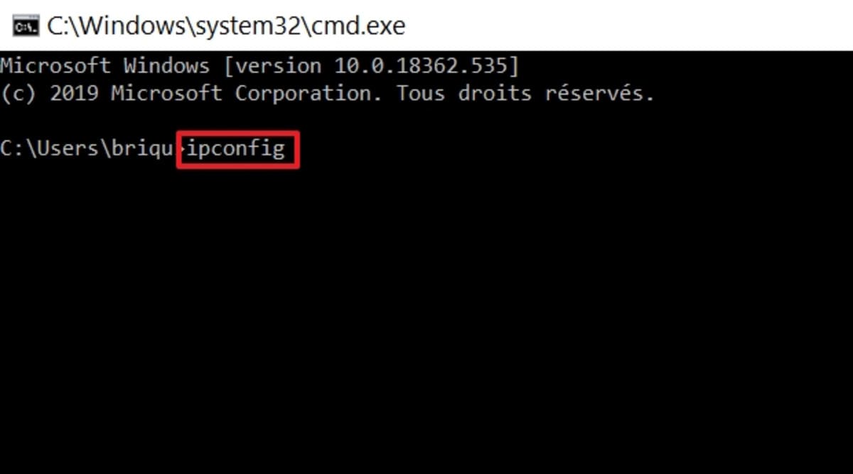 ipconfig