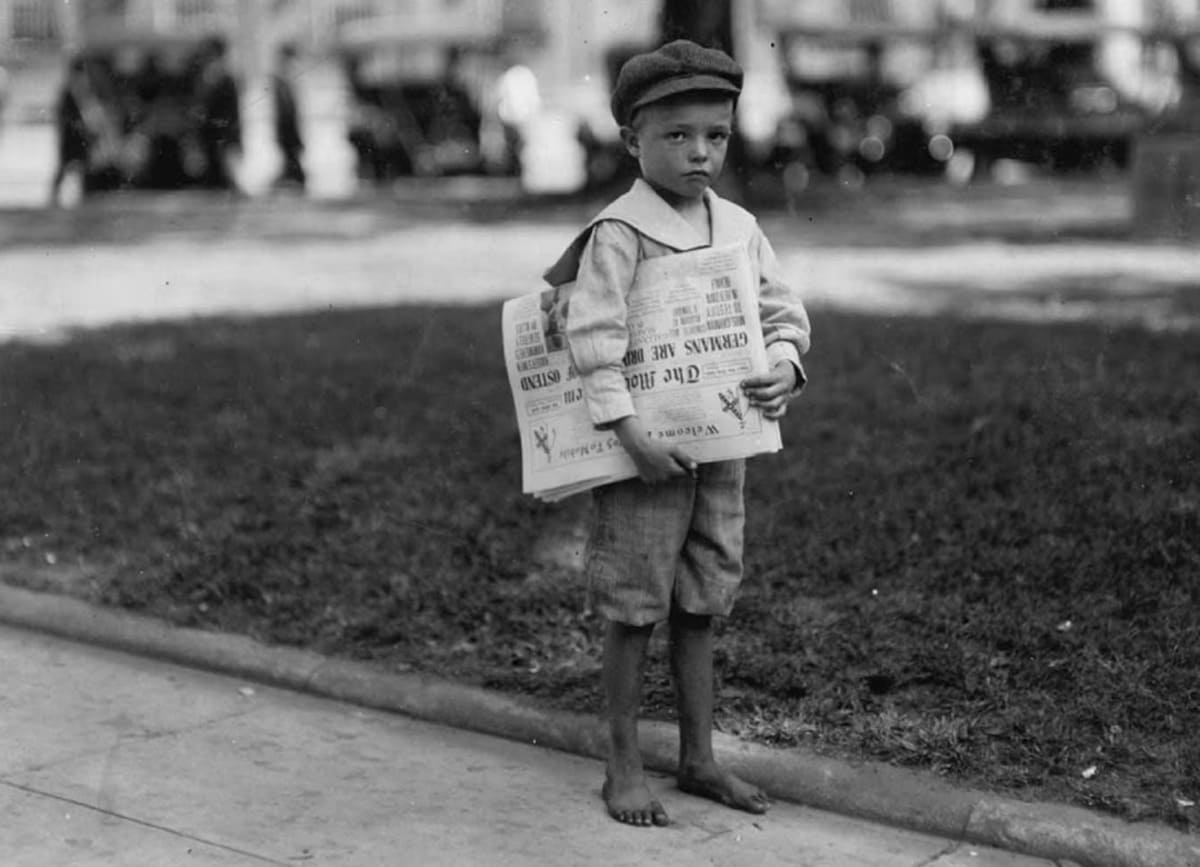 O trabalho infantil na América em 1914, de Lewis Hine