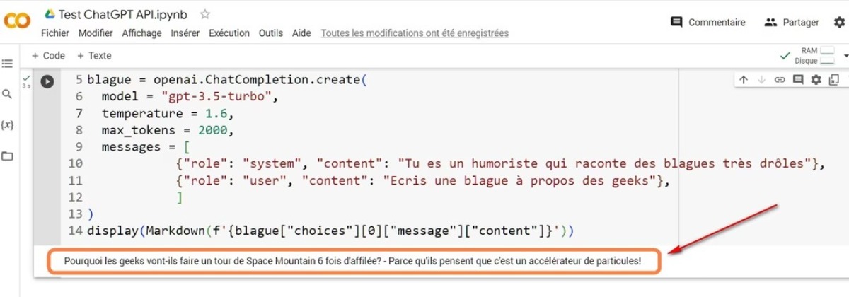Gerador de piadas nerds ChatGPT API 3